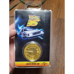Back To The Future 35th Anniversary Limited Edition Coin Gold Colored